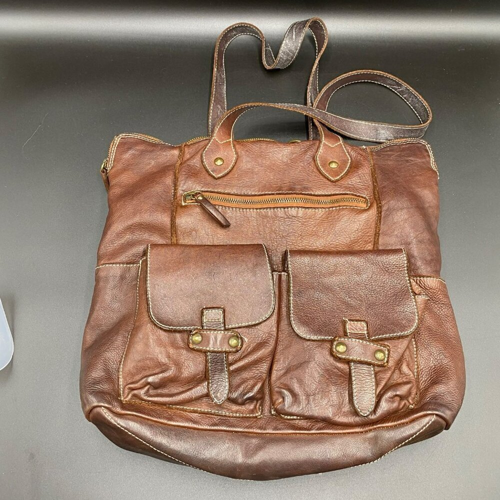 Costanza Rota Made in Italy Genuine Leather Brown Backpack